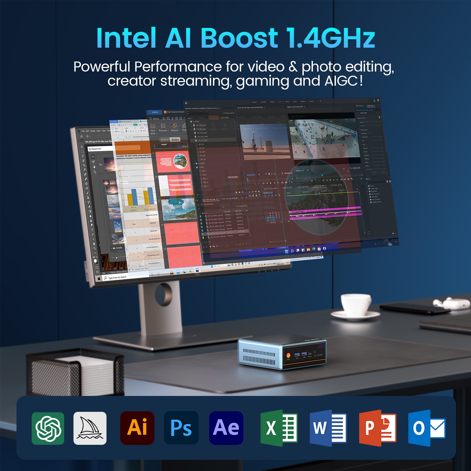 PELADN WO4 Intel® Core™ Ultra 5 125H Mini PC