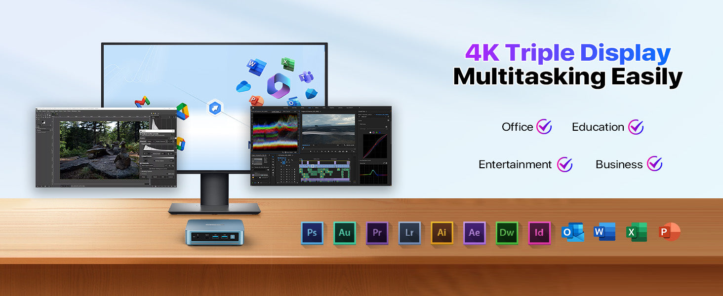 4K Triple Display Mini PC