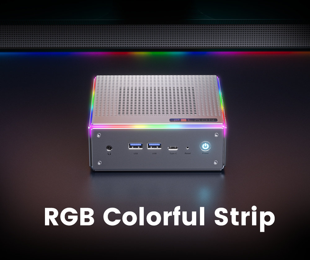 PELADN HA4 RGB COLORFUL LIGHT MINI PC