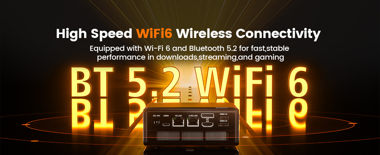 Peladn Mini PC WI-FI 6,Bluetooth 5.2