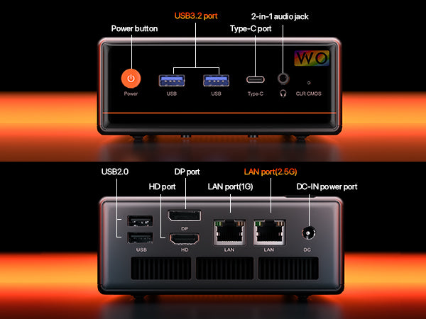 Peladn WO4 Mini PC AMD Ryzen 5 5600H