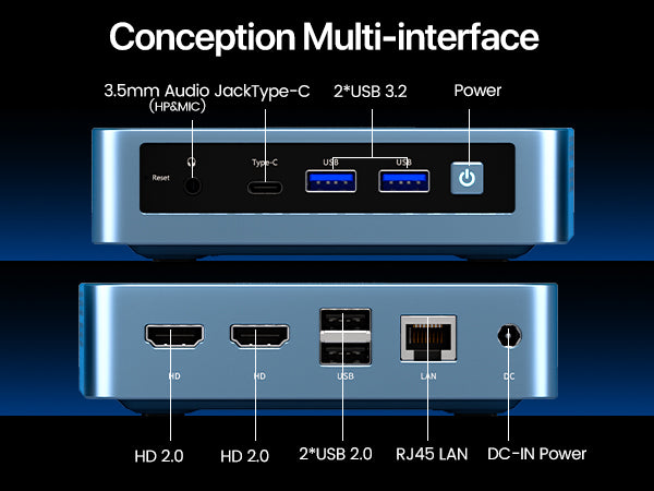 PELADN WI-6 Mini PC Intel Alder Lake N100