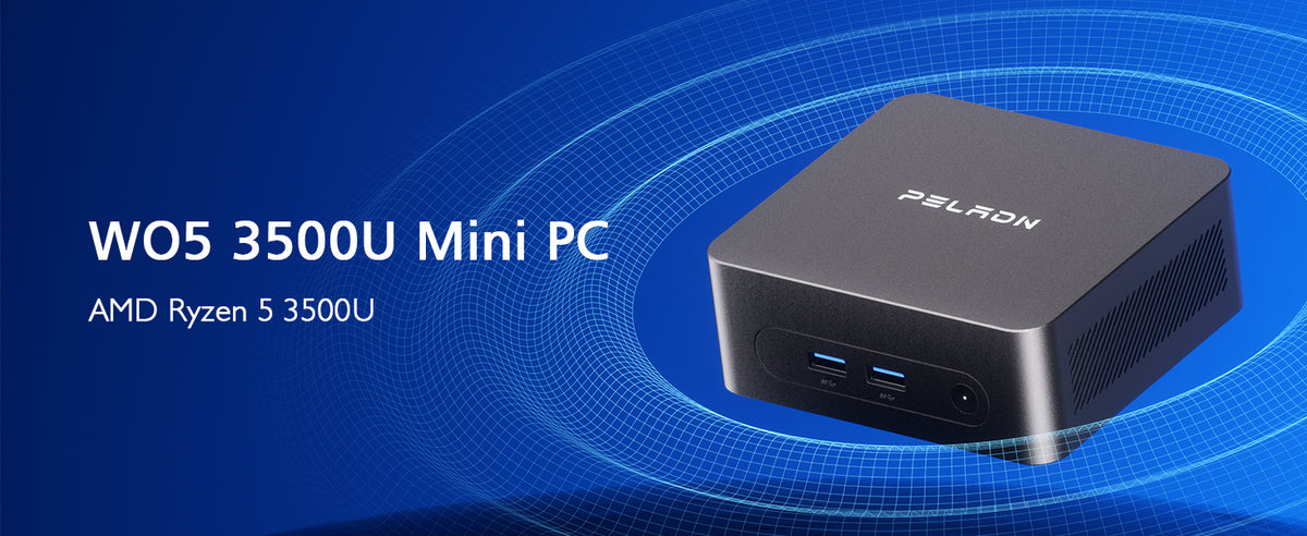 PELADN WO5 Mini PC with AMD Ryzen 5 3500U