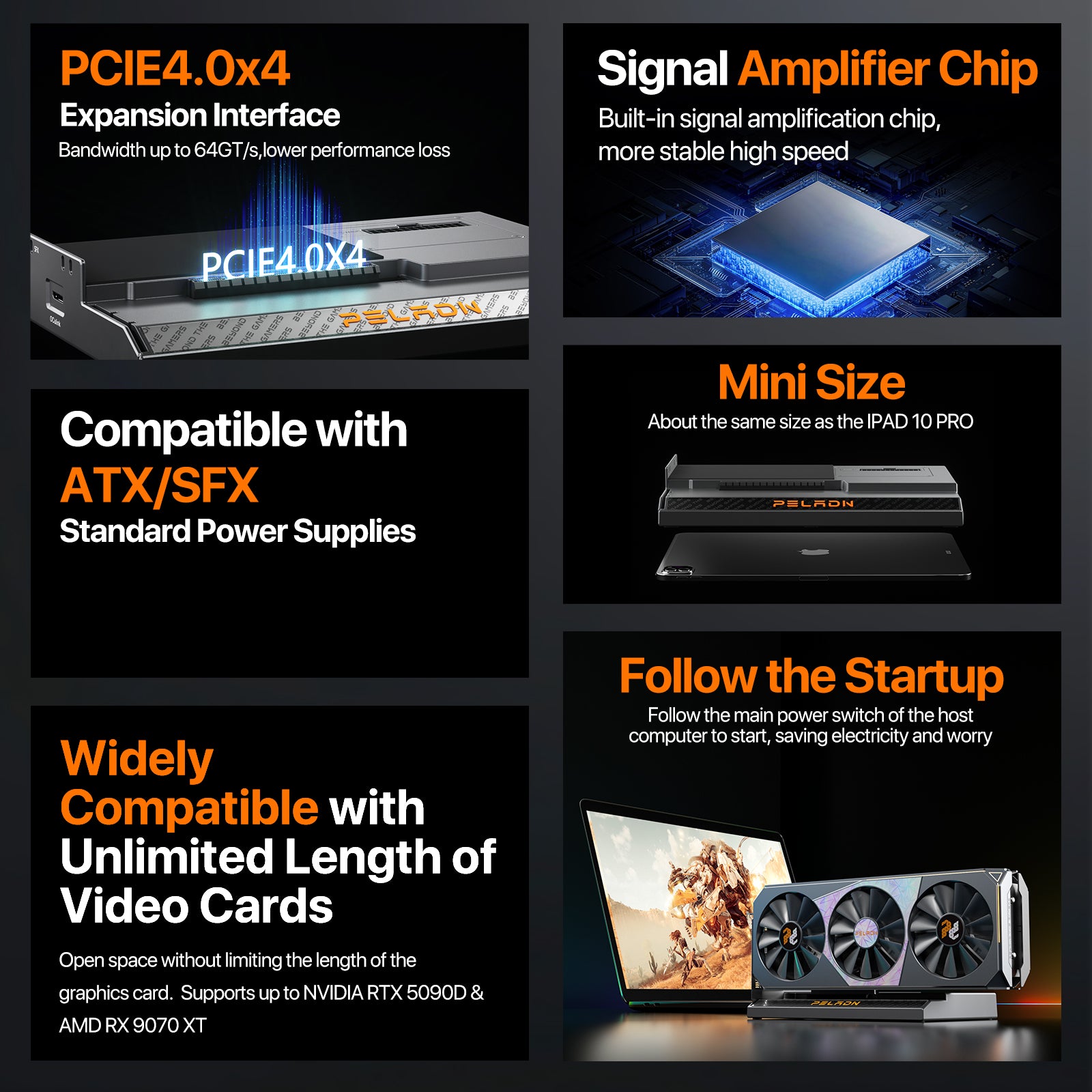 peladn external graphics card enclosure