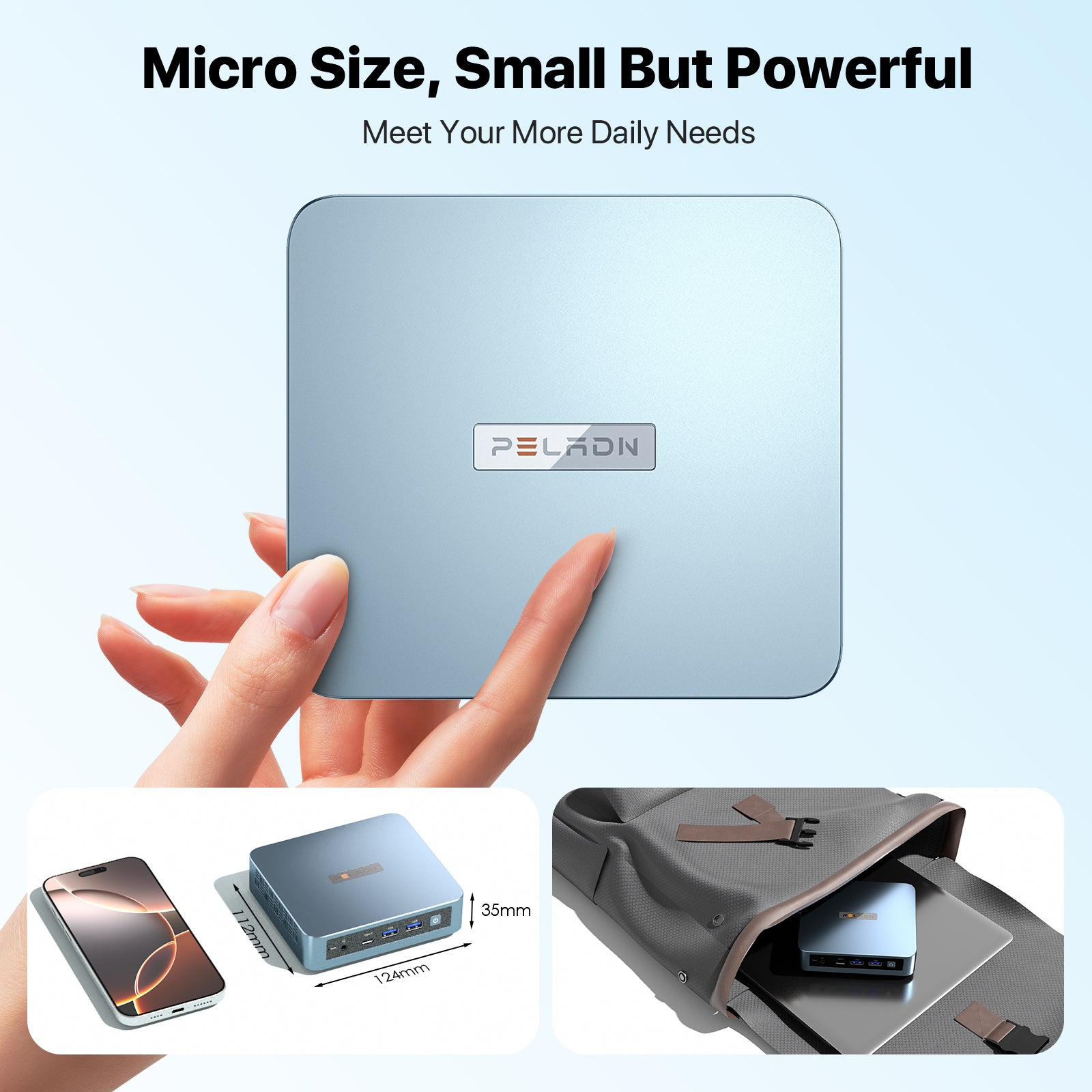 PELADN Intel Twin Lake N150 Mini PC