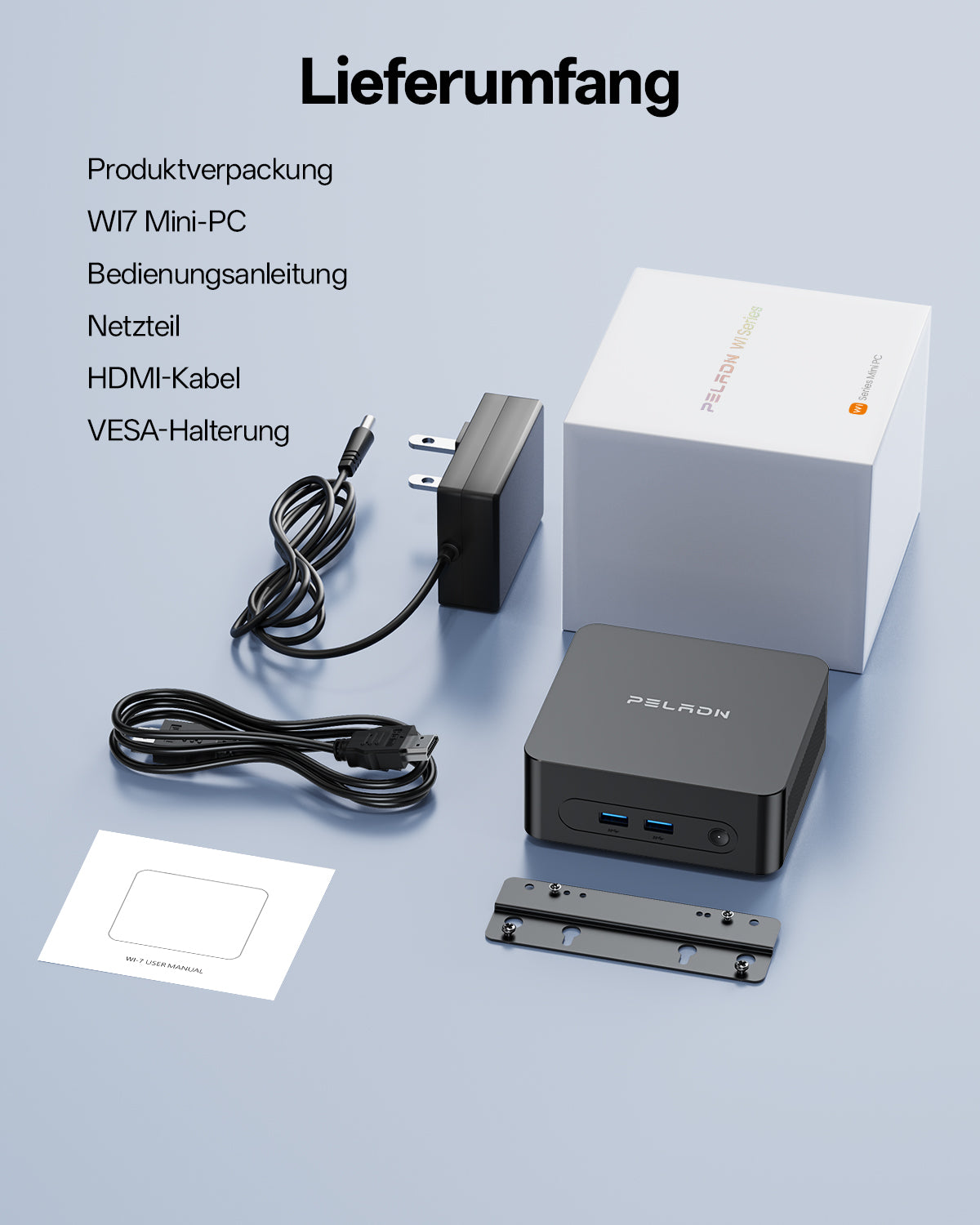 PELADN WI-7 Intel Pentium Gold 7505 Mini PC