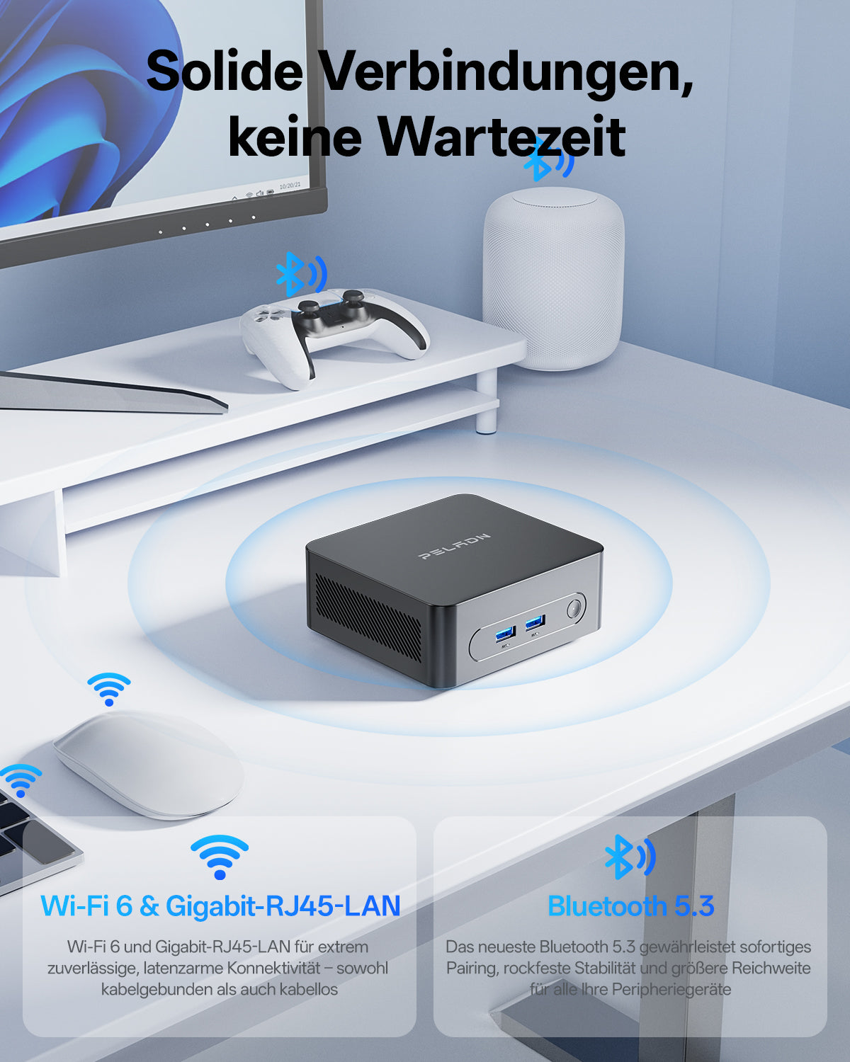PELADN WI-7 Intel Pentium Gold 7505 Mini PC