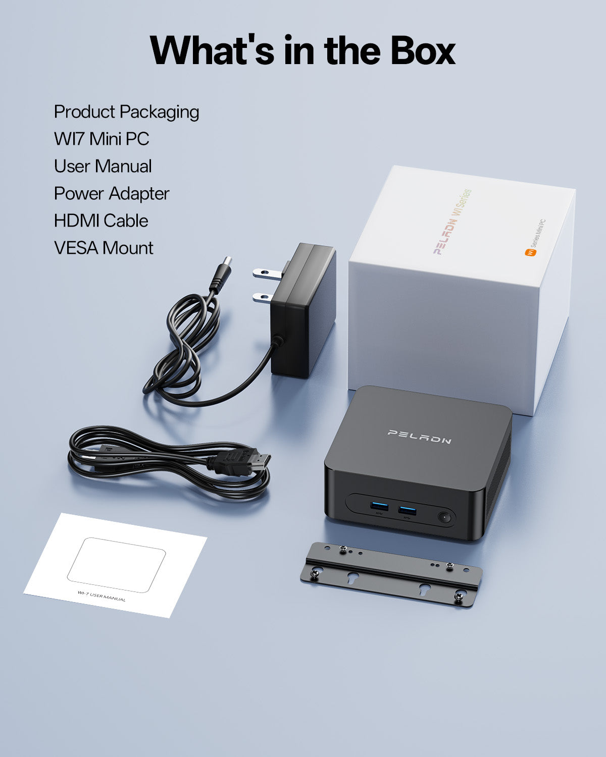 PELADN WI-7 Intel Pentium Gold 7505 Mini PC