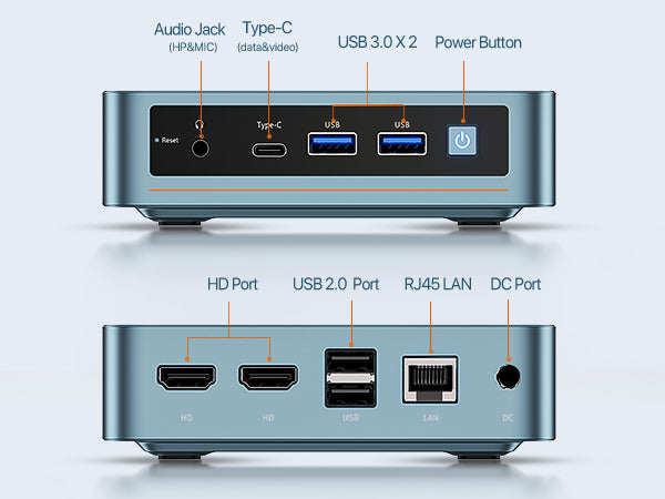 PELADN WI-6 Mini PC Intel Alder Lake N95