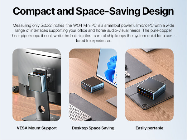 PELADN WO4 Mini PC Ryzen 7 5700U