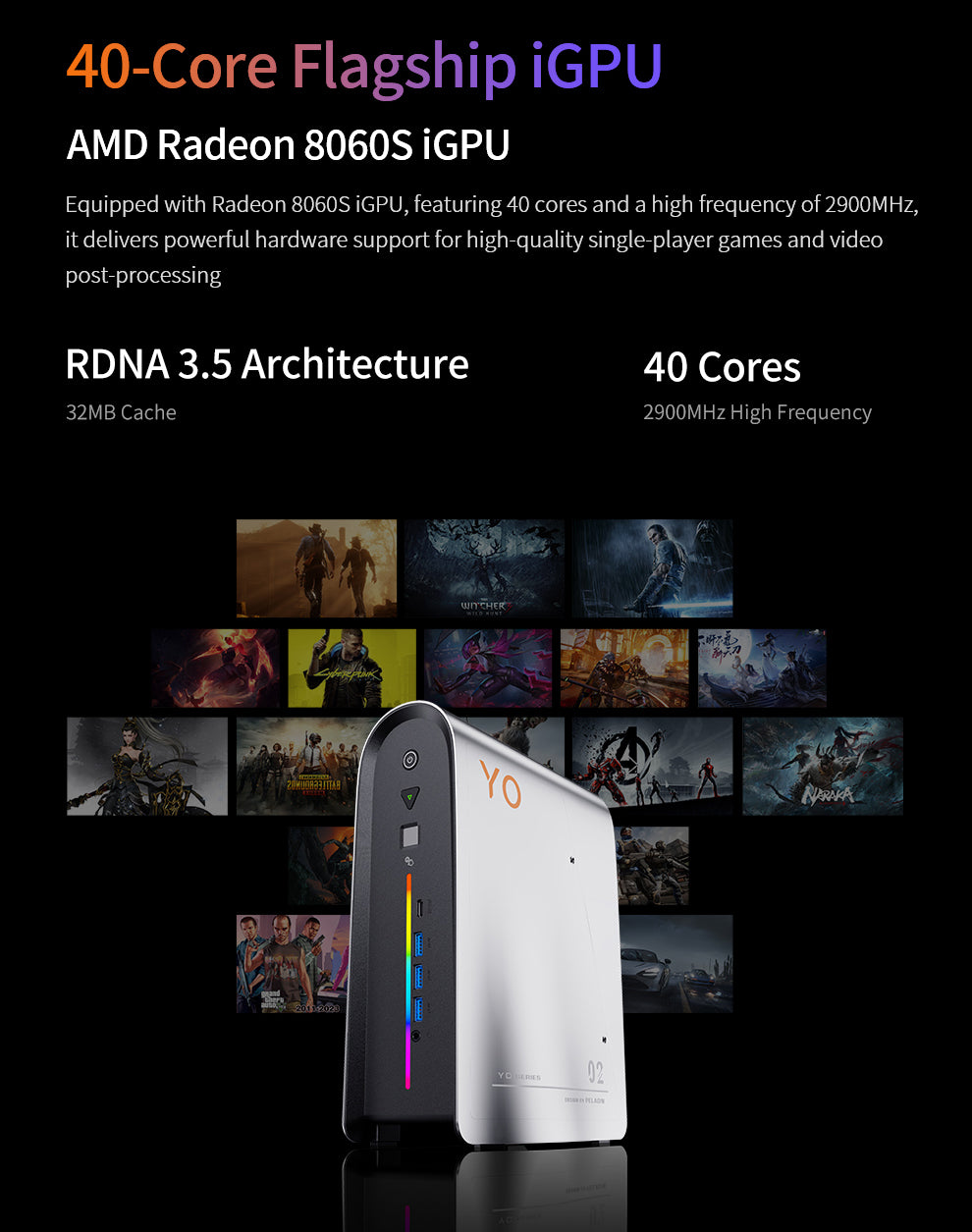 Peladn YO2 AMD Ryzen™ Al Max+ 395 Mini PC